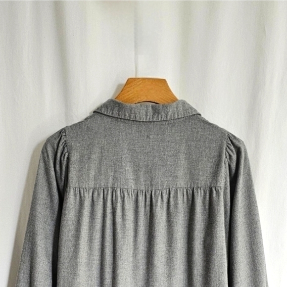 🇪🇦 Zara Grey Tiered Mini Shirt Dress - Picture 10 of 16